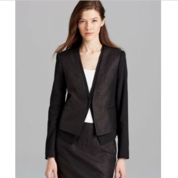 Women's Fiona Elie Tahari Snap Blazer Jacket 4 - Picture 1 of 6